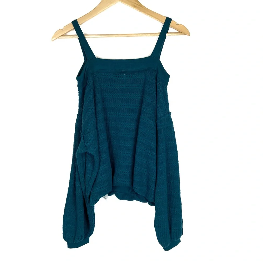 Free People Sistine Cold Shoulder Hacci Knit Top - Picture 9 of 13